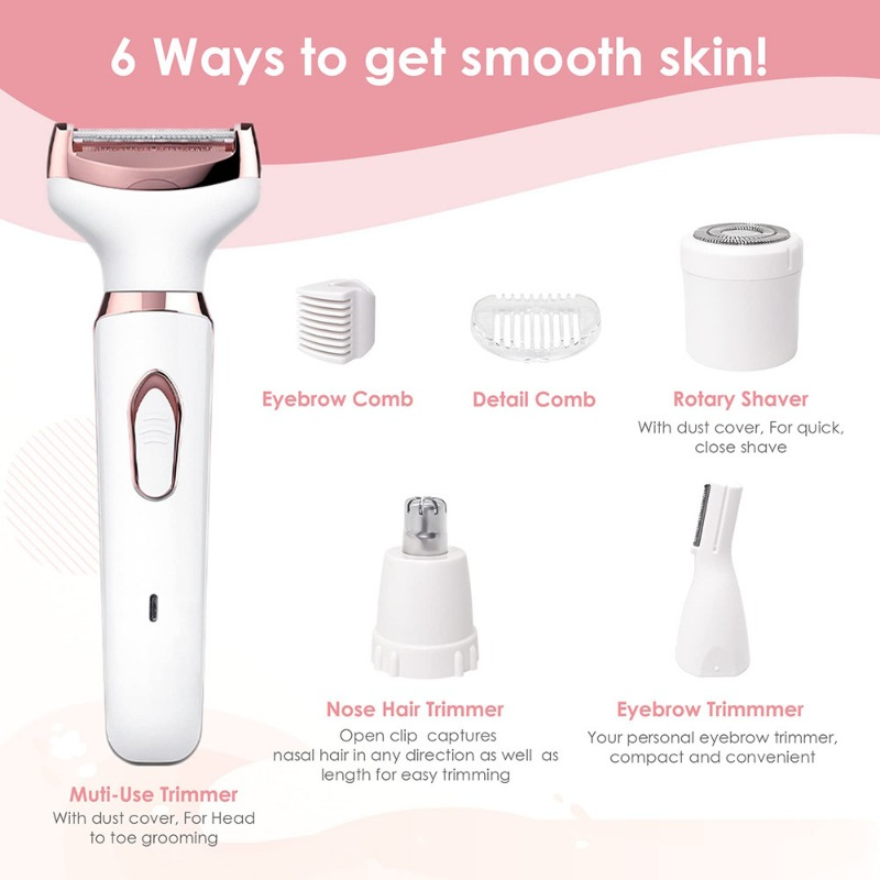 SN-8866 Profession 4-in-1 Lady Shaver Rechargeable Beauty Grooming Kit_img_8
