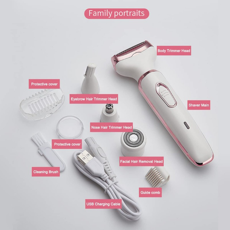 SN-8866 Profession 4-in-1 Lady Shaver Rechargeable Beauty Grooming Kit_img_6