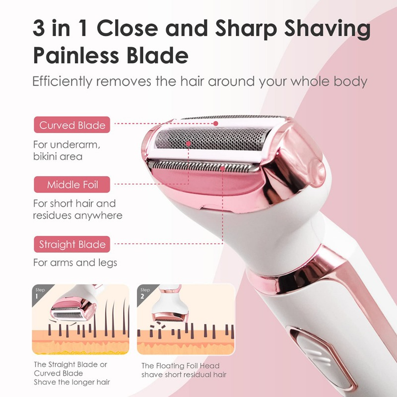 SN-8866 Profession 4-in-1 Lady Shaver Rechargeable Beauty Grooming Kit_img_14