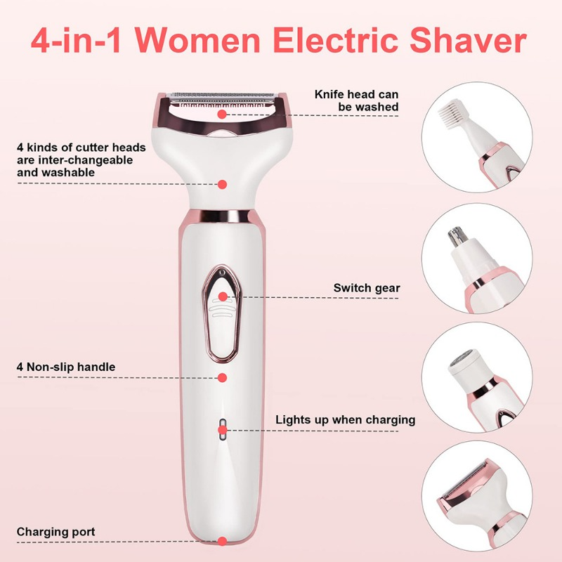 SN-8866 Profession 4-in-1 Lady Shaver Rechargeable Beauty Grooming Kit_img_9