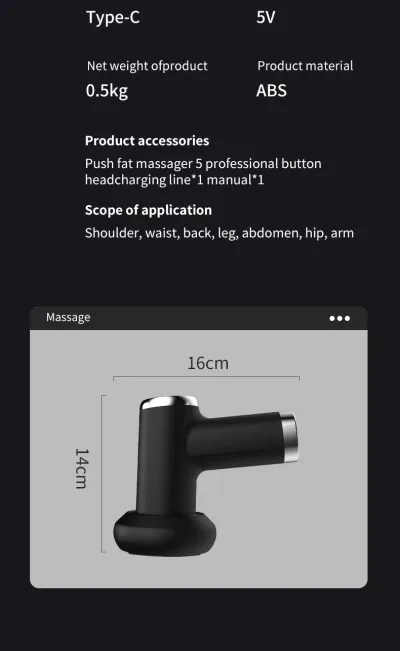 XINGOU YX-710 Handheld Deep Tissue Body Sculpting & Anti-Cellulite Massager Gun_img_20