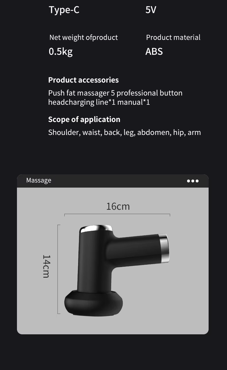 XINGOU YX-710 Handheld Deep Tissue Body Sculpting & Anti-Cellulite Massager Gun_img_20