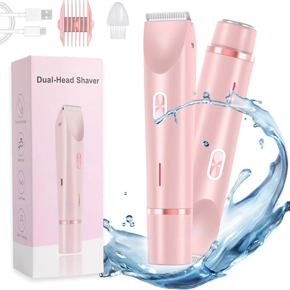 2 in 1 Dual-Head Shaver and Trimmer for Women (Waterproof IPX7)_img_4