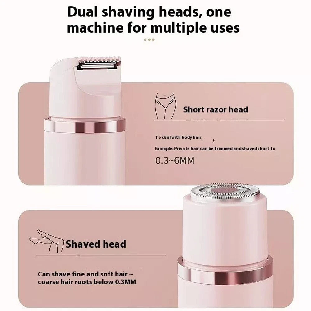 2 in 1 Dual-Head Shaver and Trimmer for Women (Waterproof IPX7)_img_10