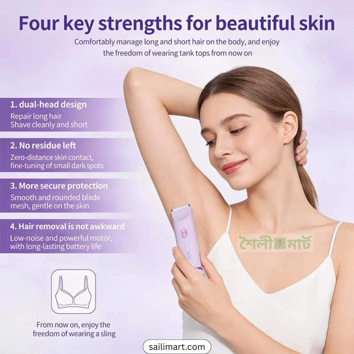 2 in 1 Dual-Head Shaver and Trimmer for Women (Waterproof IPX7)_img_19