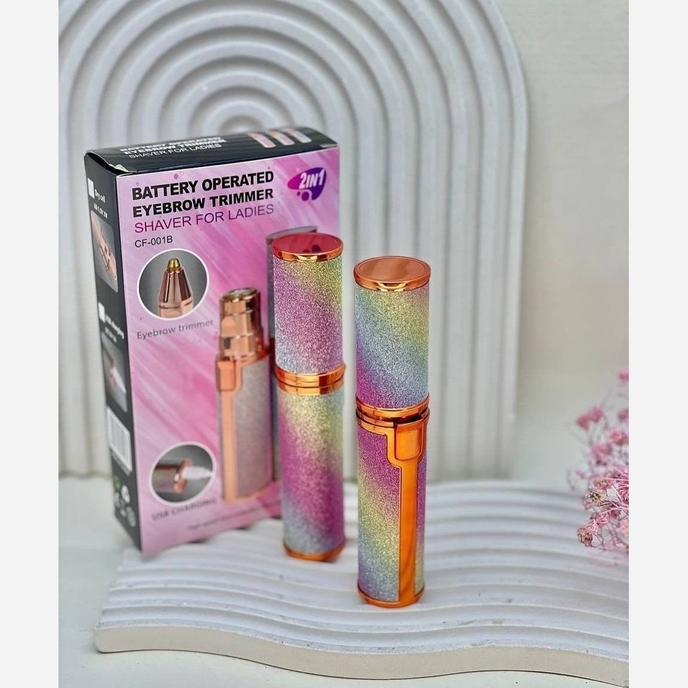 CF-001B 2-in-1 Rechargeable Eyebrow Trimmer and Facial Hair Remover for Ladies_img_5