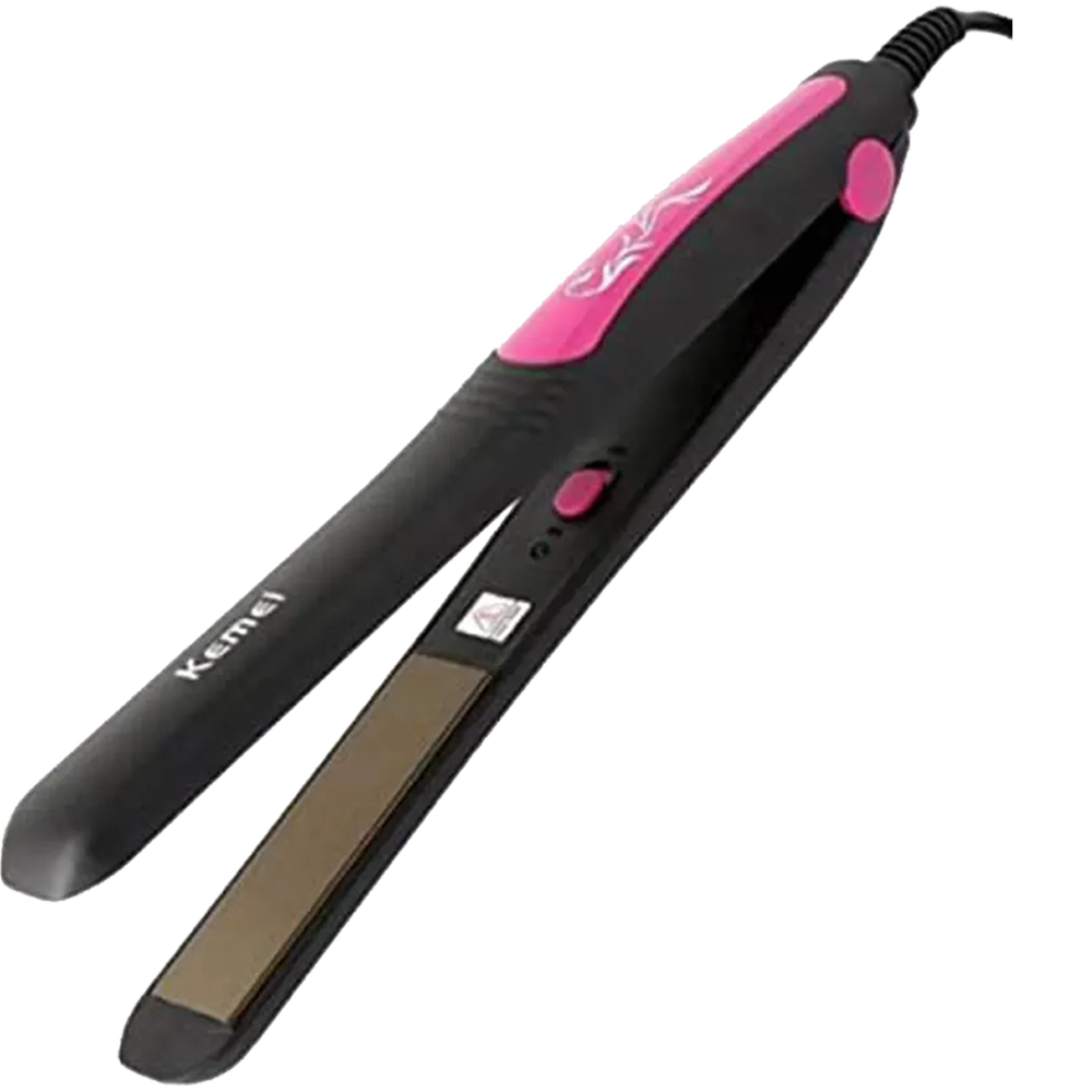Kemei KM-328 Professional Hair Straightener - 220°C Ceramic Plates_img_1
