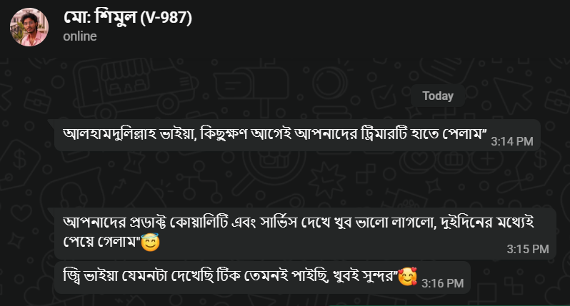 মো: শিমুল-এর রিভিউ