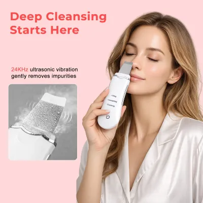 Ultrasonic Shovel BEAUTY START - Skin Scrubber, Face Spatula For Blackhead Removal And Cleansing Pores_img_11
