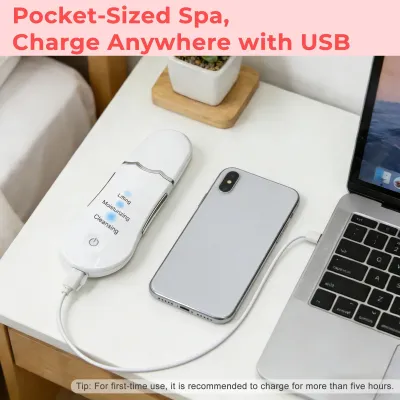 Ultrasonic Shovel BEAUTY START - Skin Scrubber, Face Spatula For Blackhead Removal And Cleansing Pores_img_17