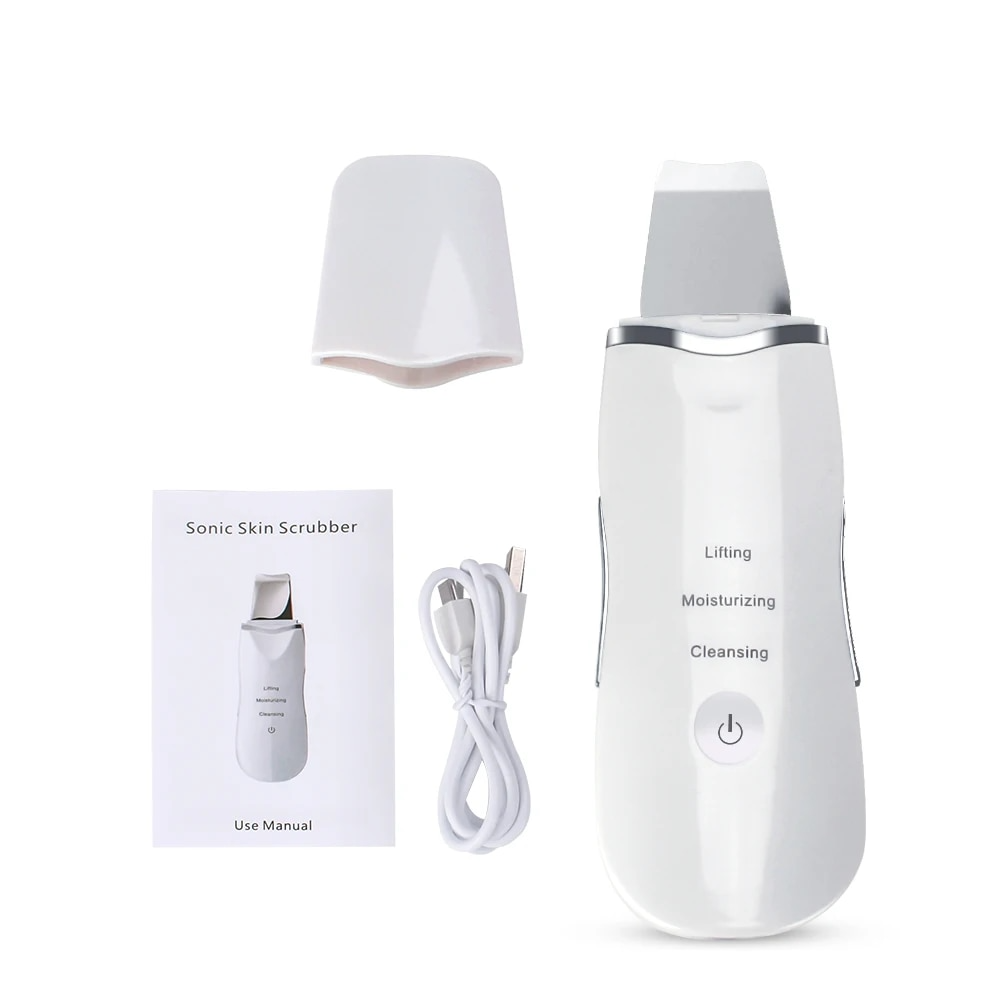 Ultrasonic Shovel BEAUTY START - Skin Scrubber, Face Spatula For Blackhead Removal And Cleansing Pores_img_3