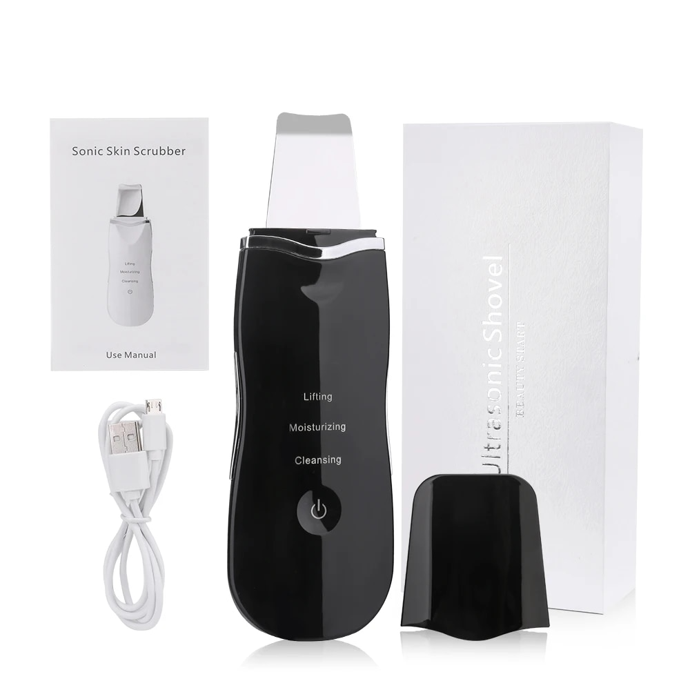 Ultrasonic Shovel BEAUTY START - Skin Scrubber, Face Spatula For Blackhead Removal And Cleansing Pores_img_4