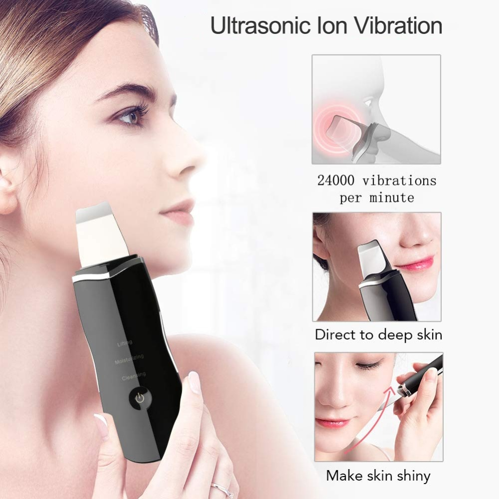 Ultrasonic Shovel BEAUTY START - Skin Scrubber, Face Spatula For Blackhead Removal And Cleansing Pores_img_7