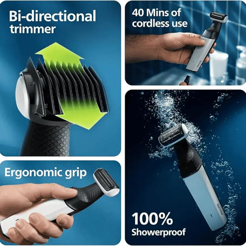 Philips BG3007/01 Showerproof Body Shaving Trimmer Series 3000 For Men_img_5