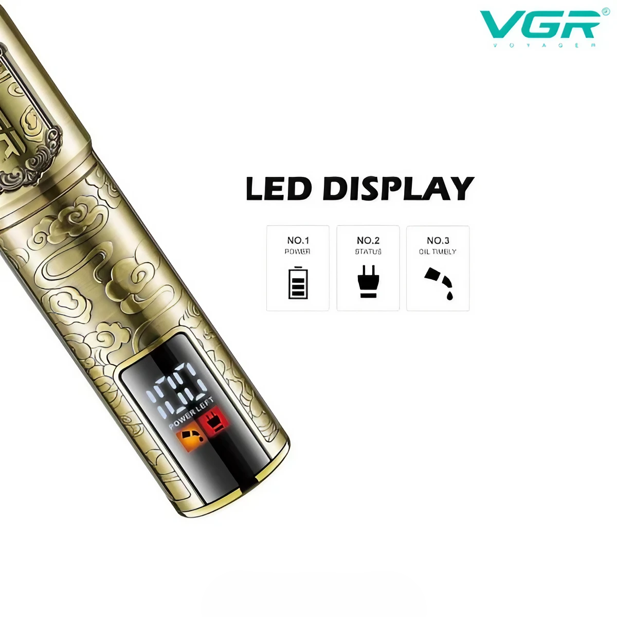 VGR V-073 Professional Hair Trimmer with LED Display_img_5