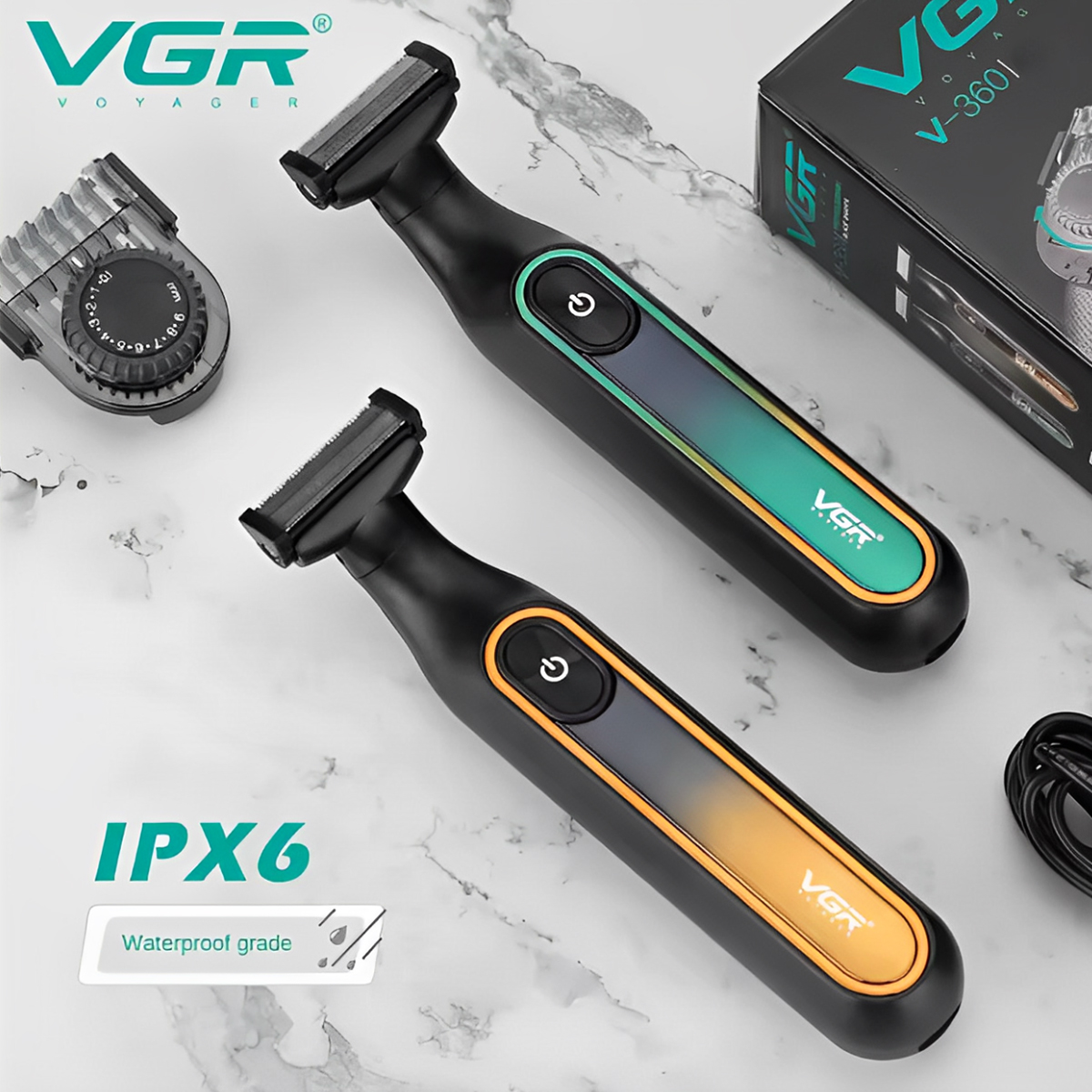 VGR V-360 Professional 2-in-1 Hybrid Trimmer and Shaver (IPX6 Waterproof)_img_10