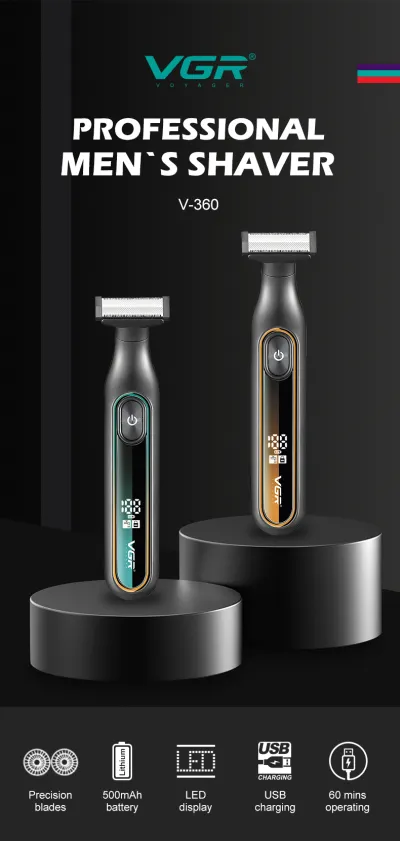 VGR V-360 Professional 2-in-1 Hybrid Trimmer and Shaver (IPX6 Waterproof)_img_12