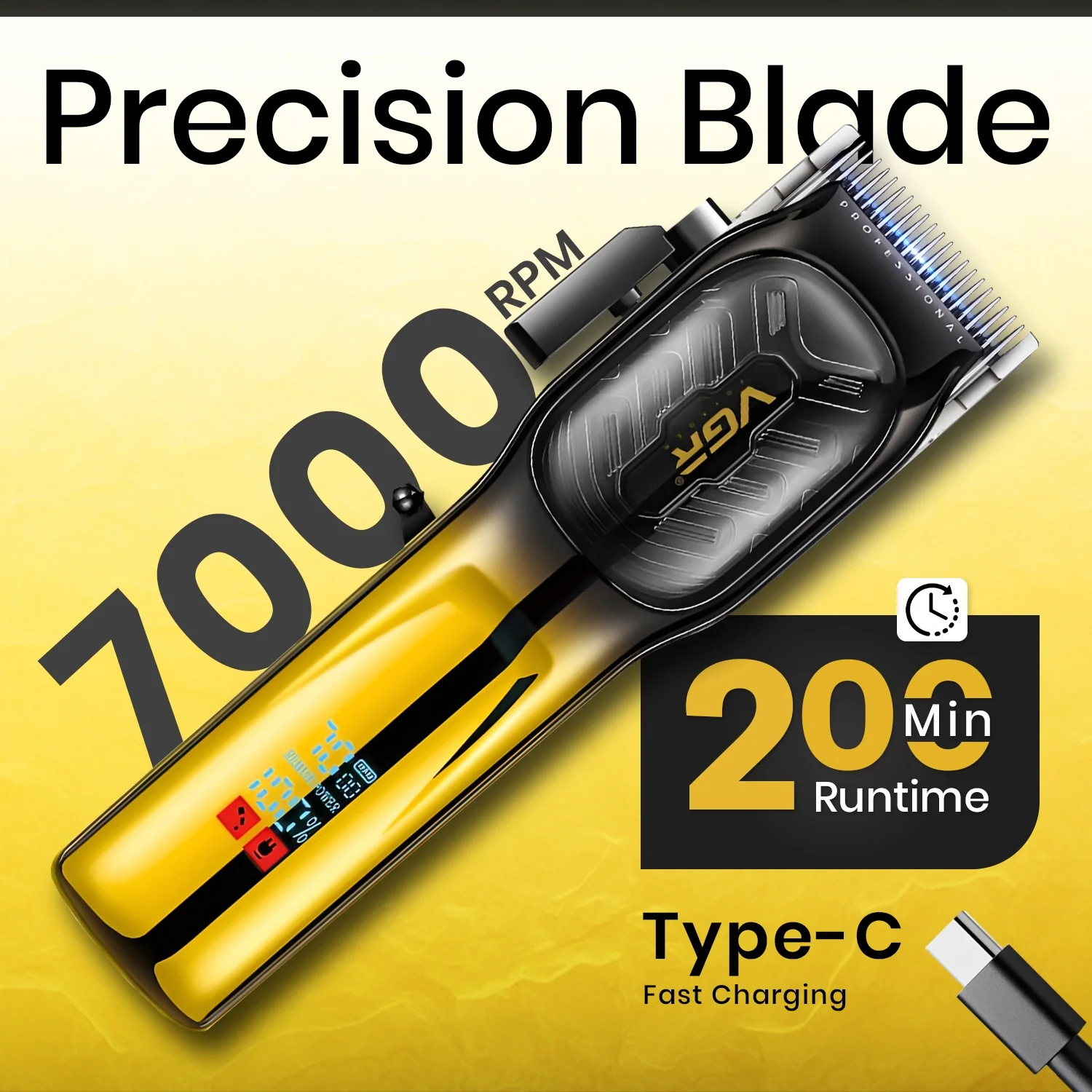 VGR V-654 Professional Hair Clipper for Men_img_6
