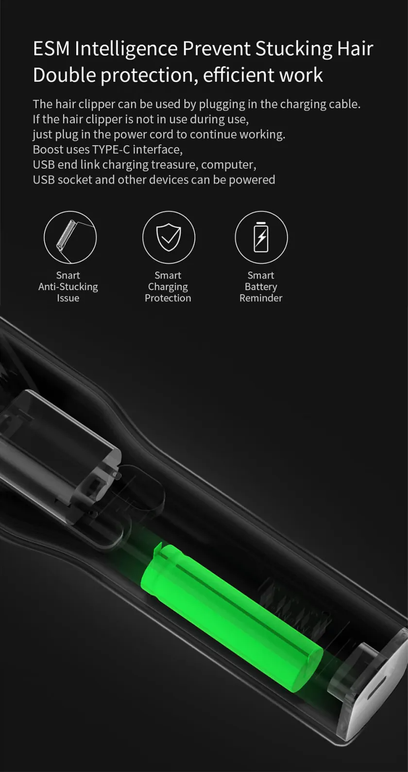 ENCHEN Boost USB Type C Electric Hair Clipper for Men_img_19