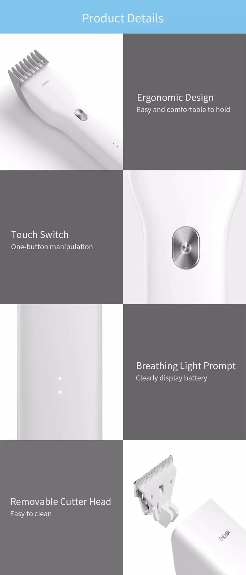 ENCHEN Boost USB Type C Electric Hair Clipper for Men_img_25