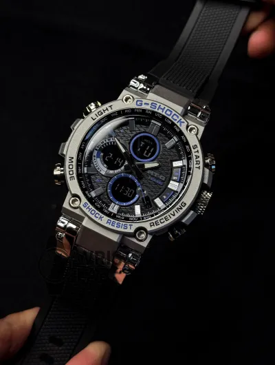G-SHOCK TITAN FORCE ANALOG X DIGITAL MOONSTONE SILVER  SPORT WATCH_img_1