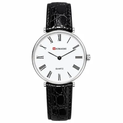 MAIMASHI CLASSIC WHITE DIAL LEATHER STRAP WATCH_img_0