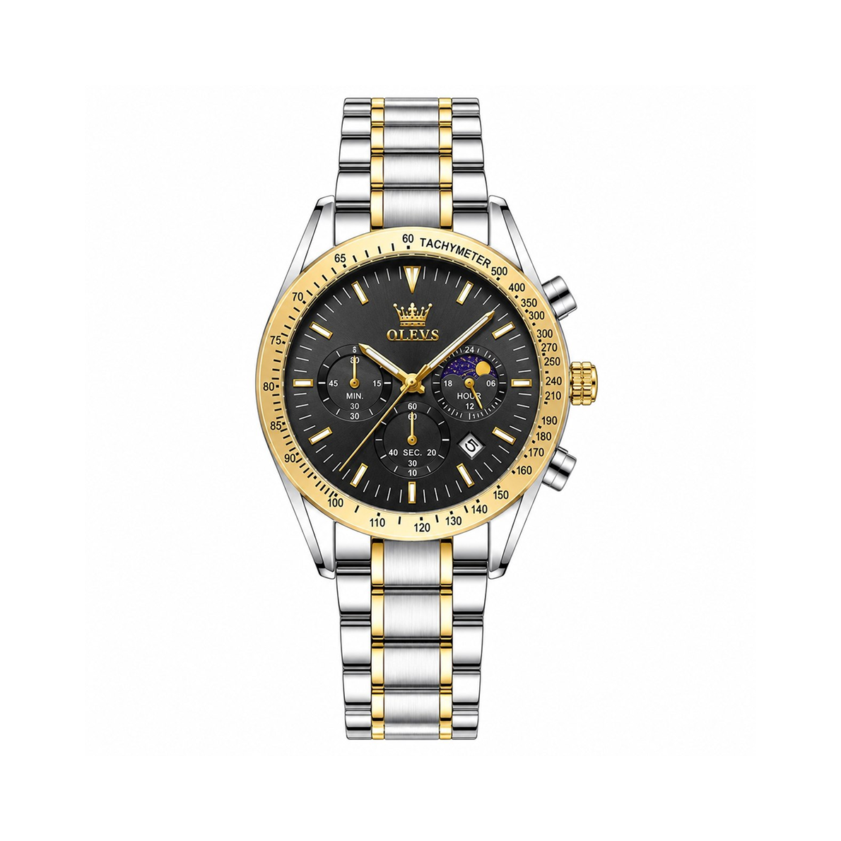 OLEVS MULTI-FUNCTION STYLE TWO TONE BLACK DIAL_img_0