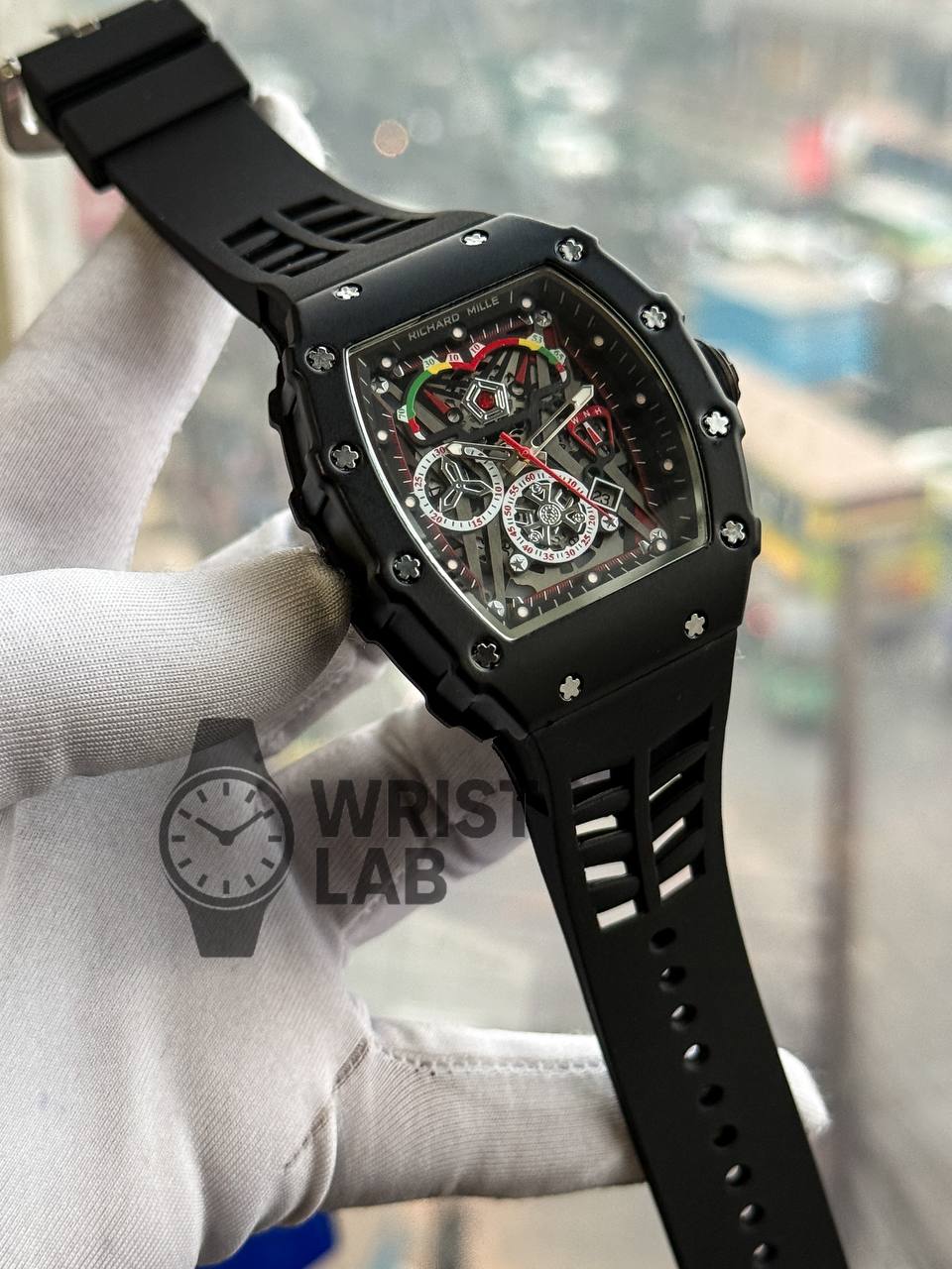 RICHARD MILLE BLACK CASE BLACK BELT_img_0