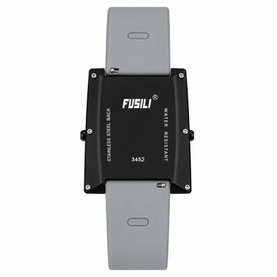 FUSILI RETRO DUAL DISPLAY TRAPEZOID DIGITAL-ANALOG WATCH GOLDEN CASE WHITE DIAL_img_2