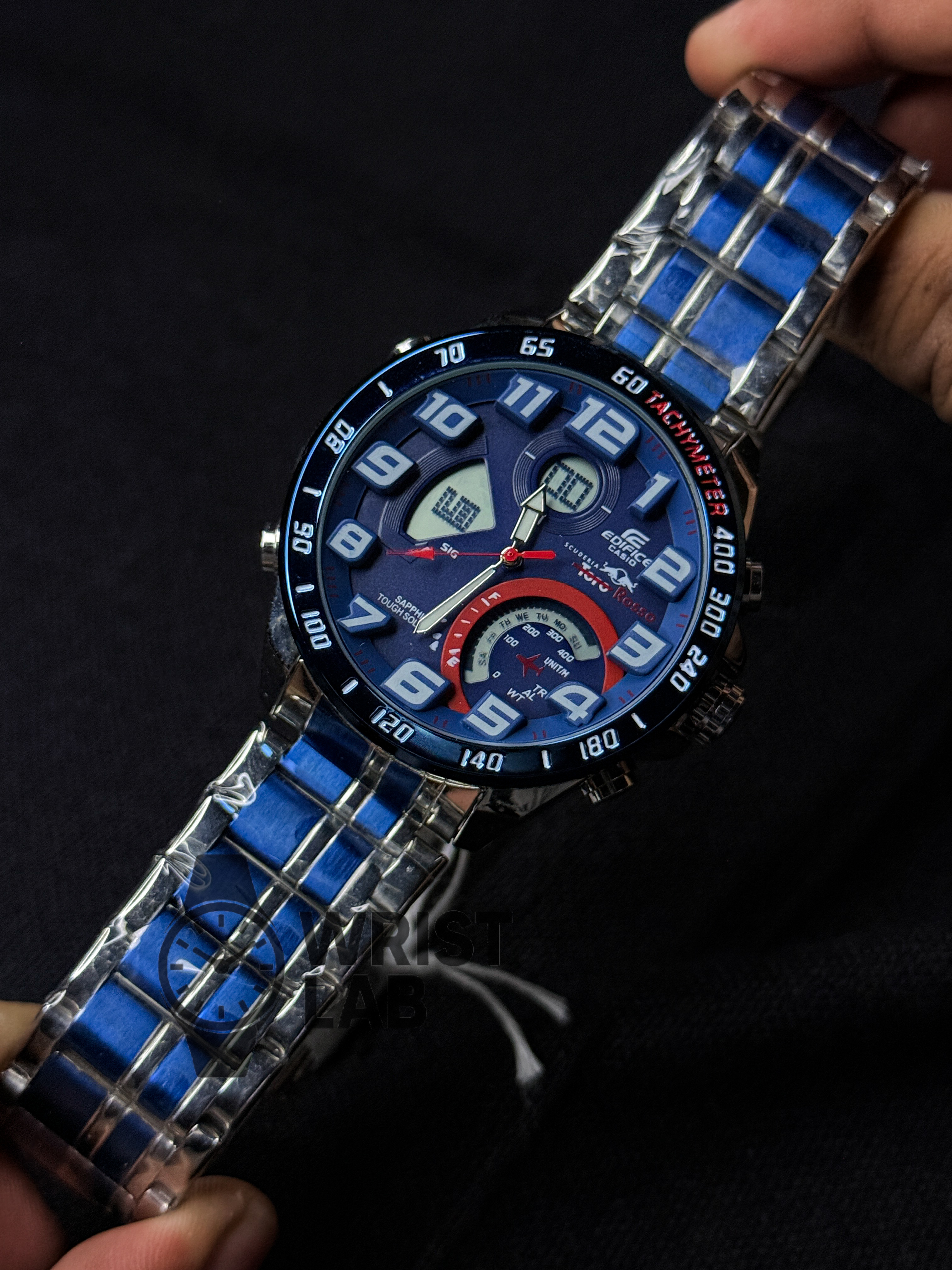 EDIFICE DUAL TIMER SPORT TOURER TWO TONE BLUE_img_1