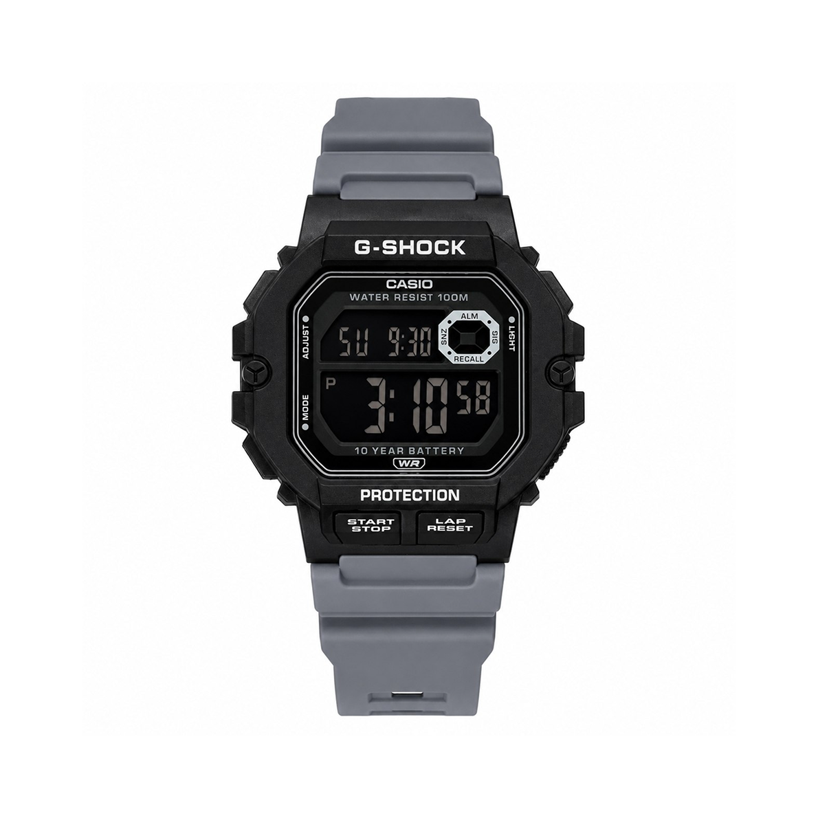 G-SHOCK SQUARE DIAL GREY BELT DIGITAL SPORTS WATCH_img_0