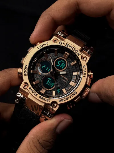 G-SHOCK TITAN FORCE ANALOG X DIGITAL PALE COPPER SPORT WATCH_img_2