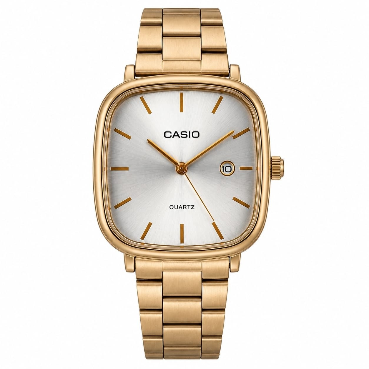 CASIO QUARTZ VINTAGE CHAIN ROSE GOLDEN WHITE_img_0