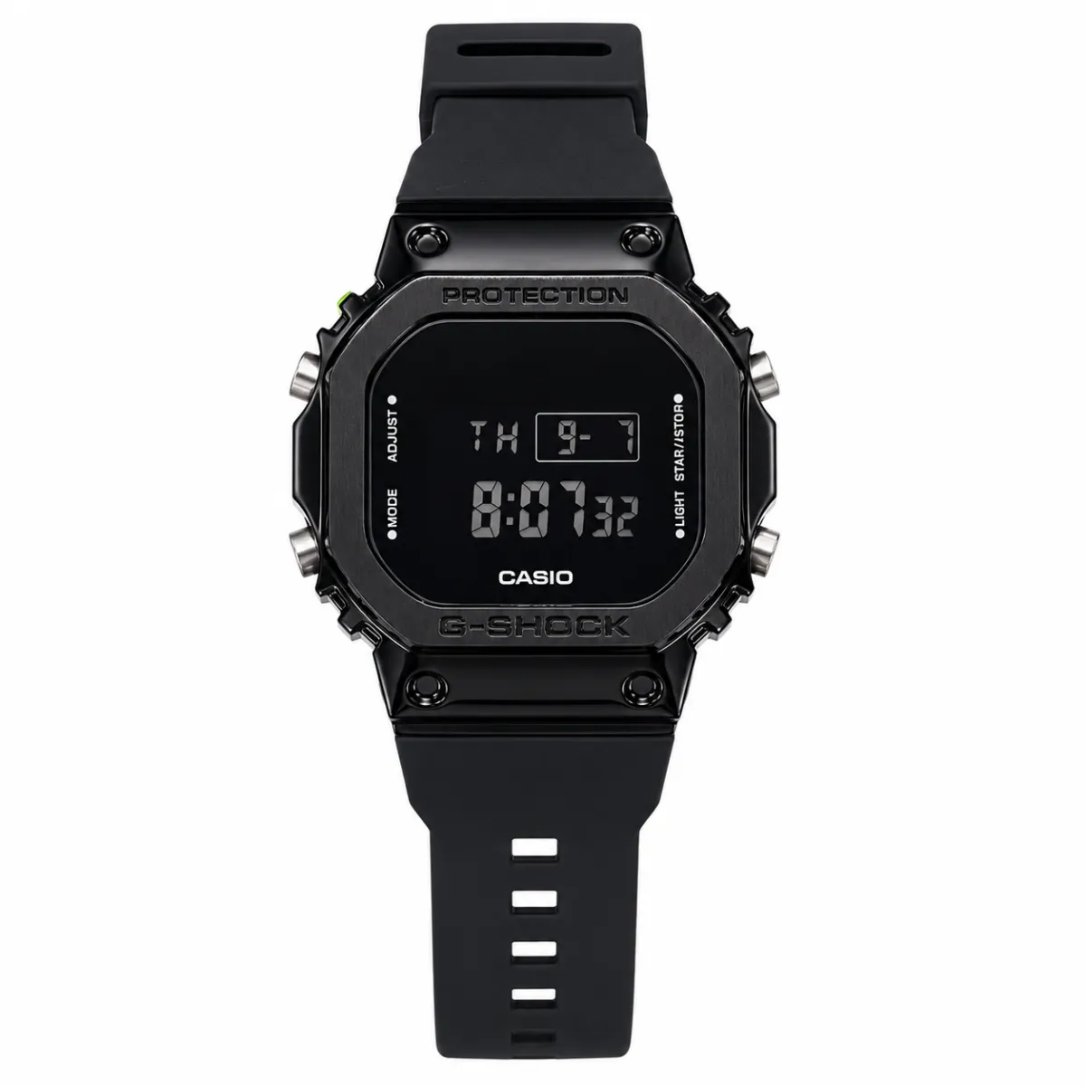 CASIO G-SHOCK BLACK SQUARE FACE METAL CASE WATCH