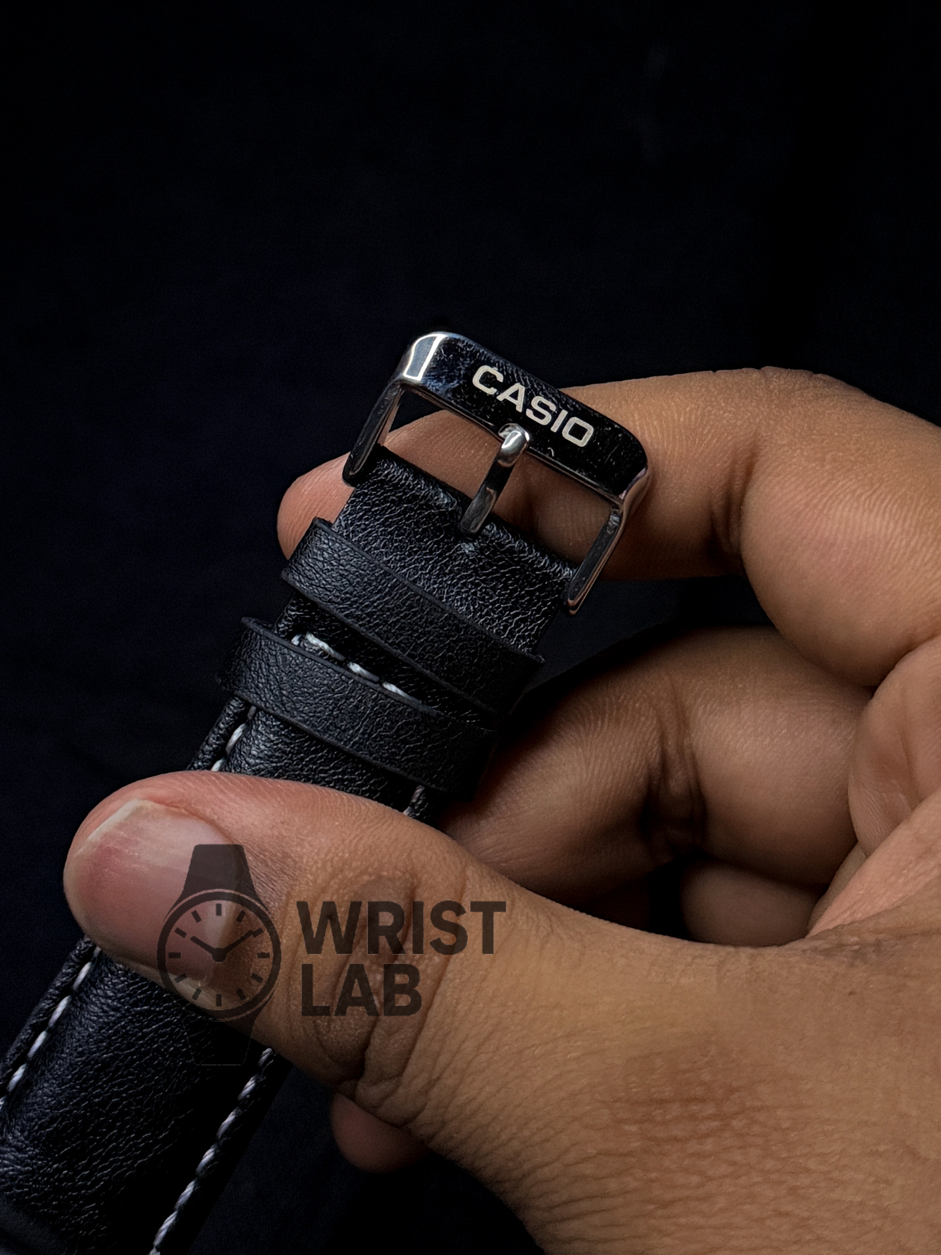 CASIO RETRO WORLD TIMER DIGITAL BLACK BELT SILVER CASE_img_4