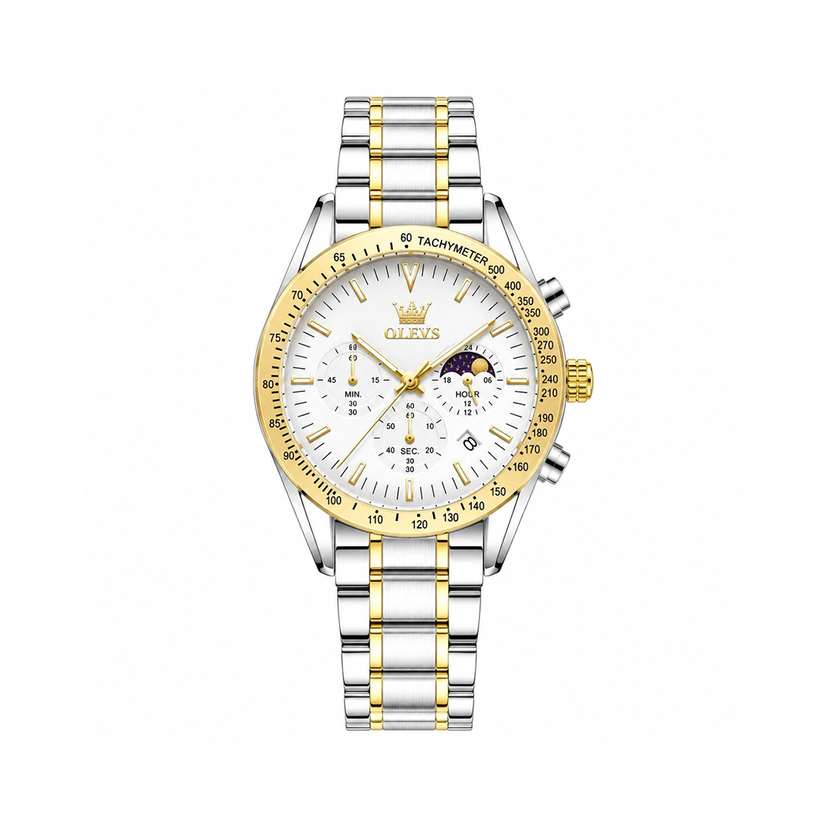 OLEVS MULTI-FUNCTION STYLE TWO TONE WHITE DIAL_img_0