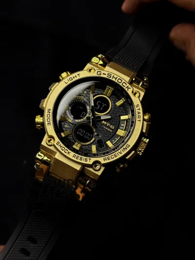 G-SHOCK TITAN FORCE ANALOG X DIGITAL METALLIC GOLD  SPORT WATCH_img_1
