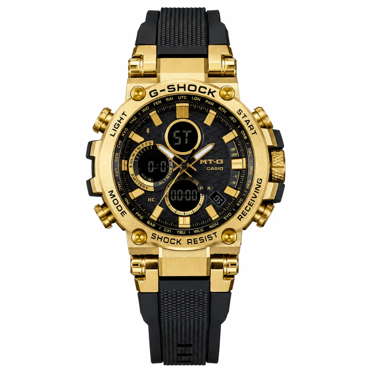 G-SHOCK TITAN FORCE ANALOG X DIGITAL METALLIC GOLD  SPORT WATCH