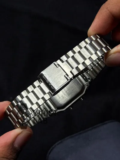 CASIO NOIR LEGACY ANALOG X DIGITAL WATCH SILVER CASE WHITE DIAL_img_4