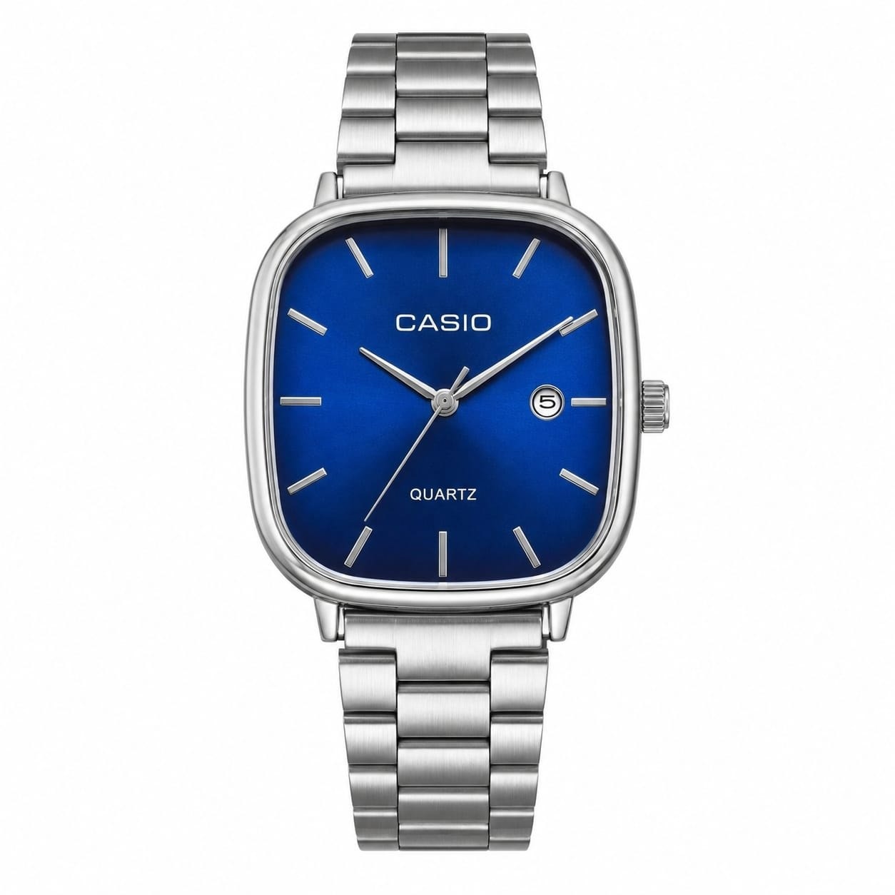CASIO QUARTZ VINTAGE CHAIN SILVER BLUE_img_0