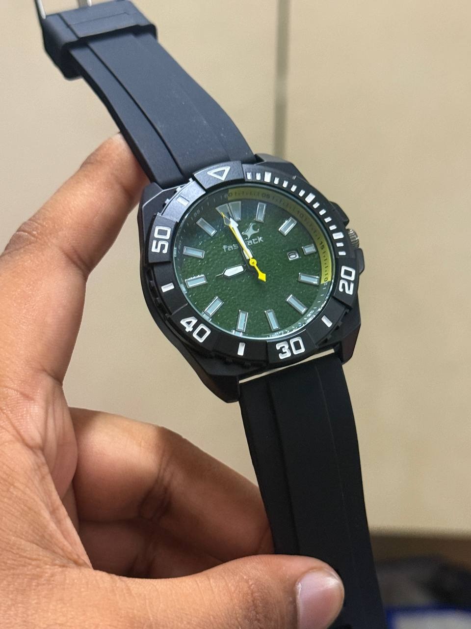 FASTRACK TERRASHOCK DIVER SPORT BLACK GREEN EDITION_img_1