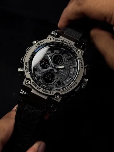 G-SHOCK TITAN FORCE ANALOG X DIGITAL STEALTH BLACK SPORT WATCH_img_3