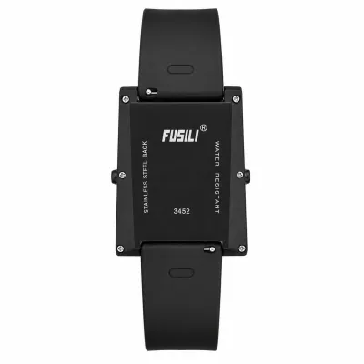 FUSILI RETRO DUAL DISPLAY TRAPEZOID DIGITAL-ANALOG WATCH GOLDEN CASE WHITE DIAL_img_2