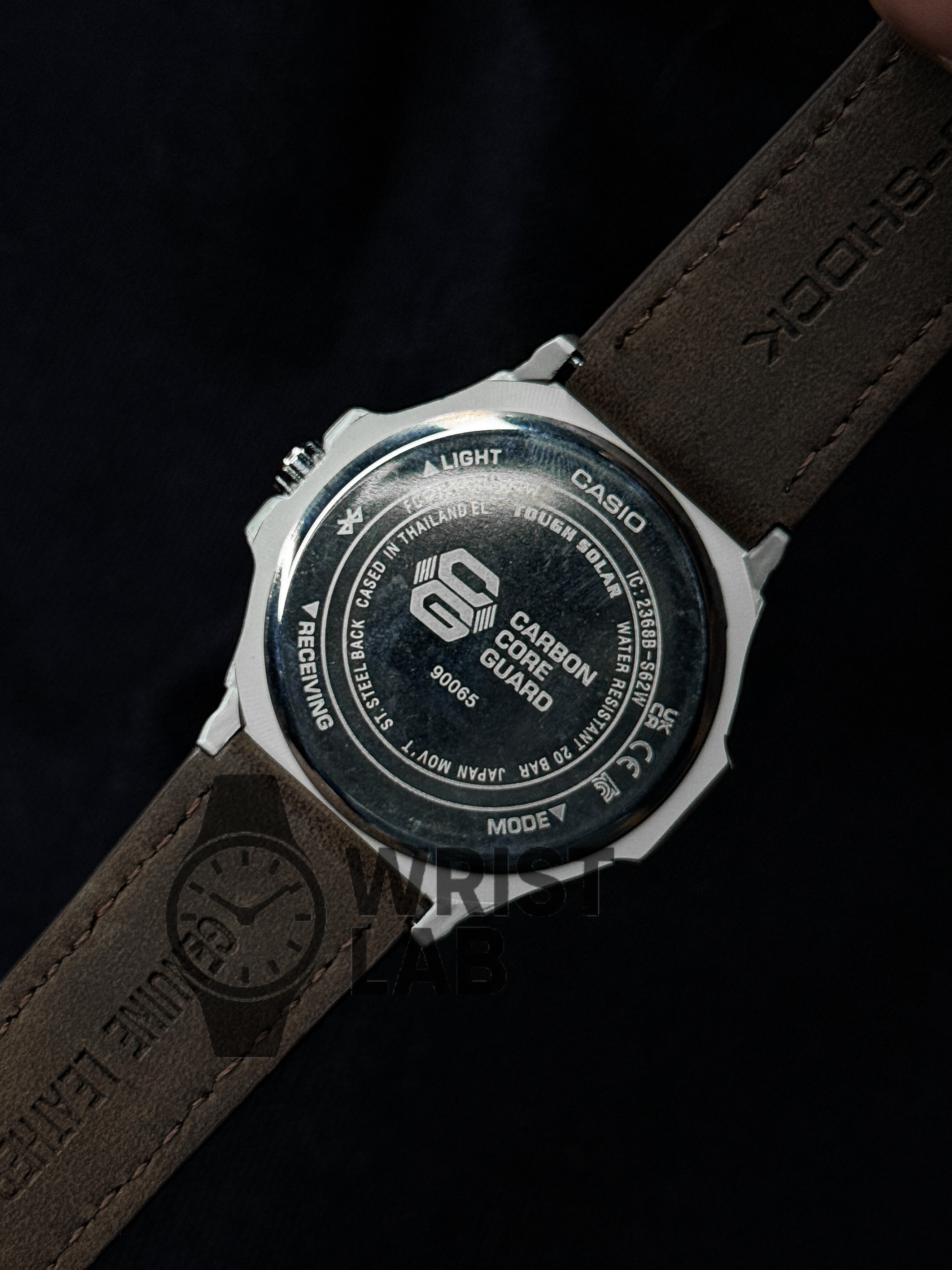 GSHOCK STEELFORGE OCTAGON BROWN BELT BLACK DIAL_img_6