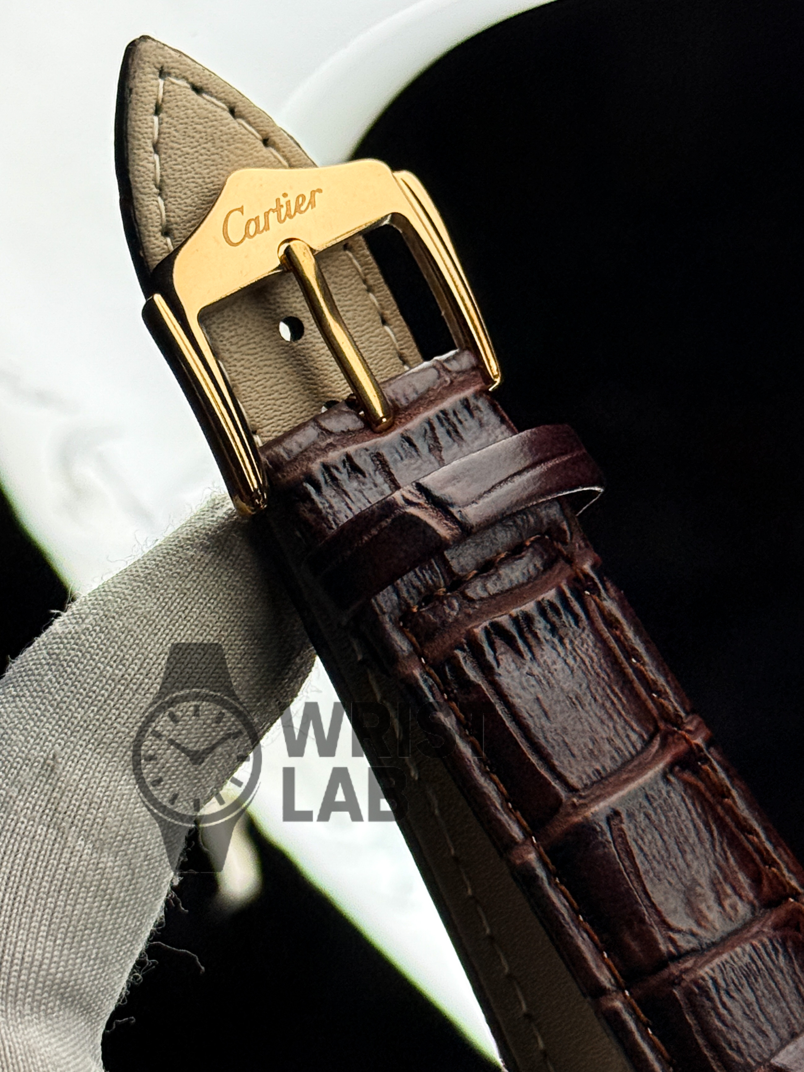 CARTIER MONARCH CLASSIC RECTANGLE ROSE GOLD BROWN EDITION_img_4