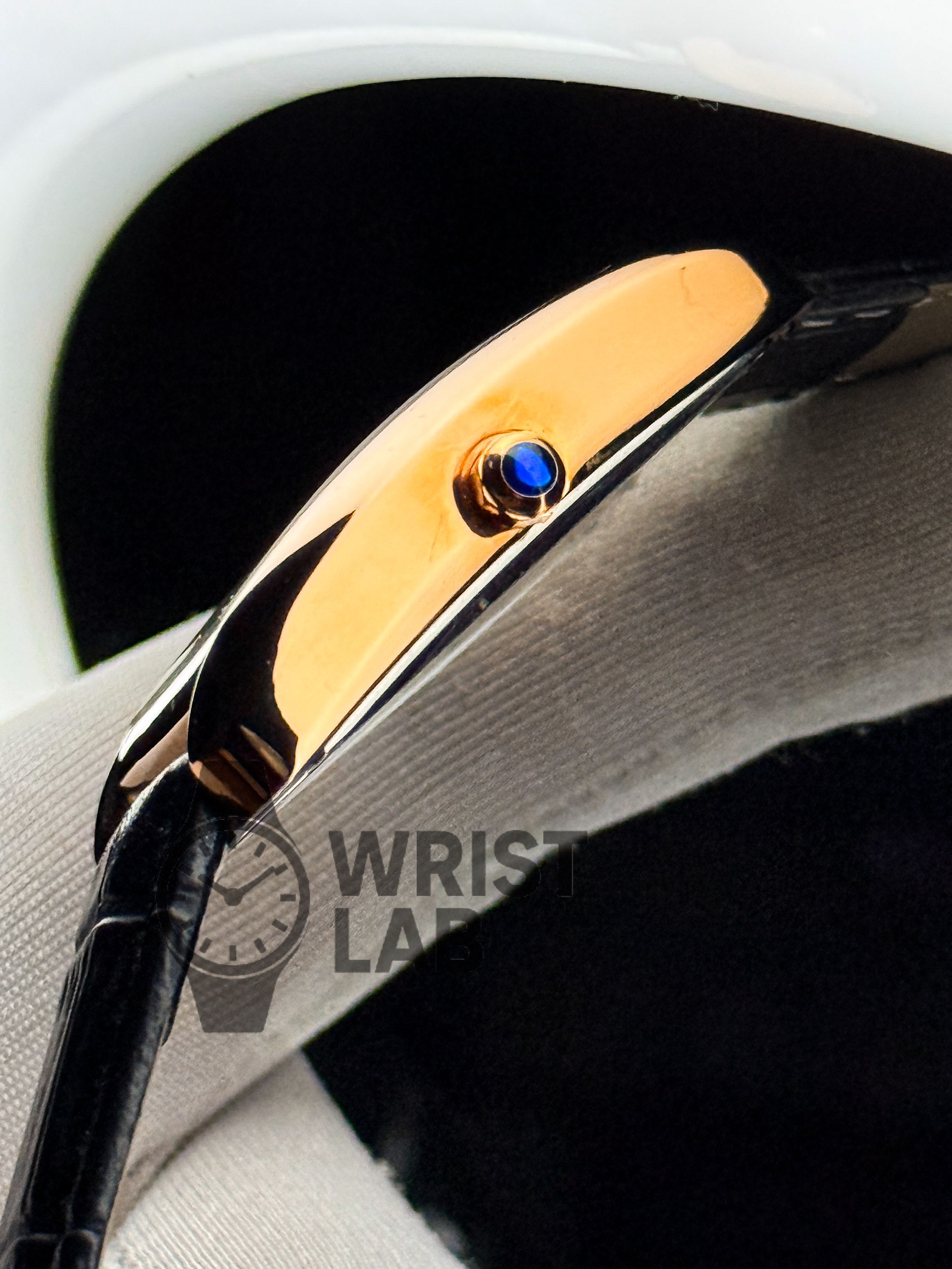 CARTIER MONARCH CLASSIC RECTANGLE ROSE GOLD BLACK EDITION_img_2