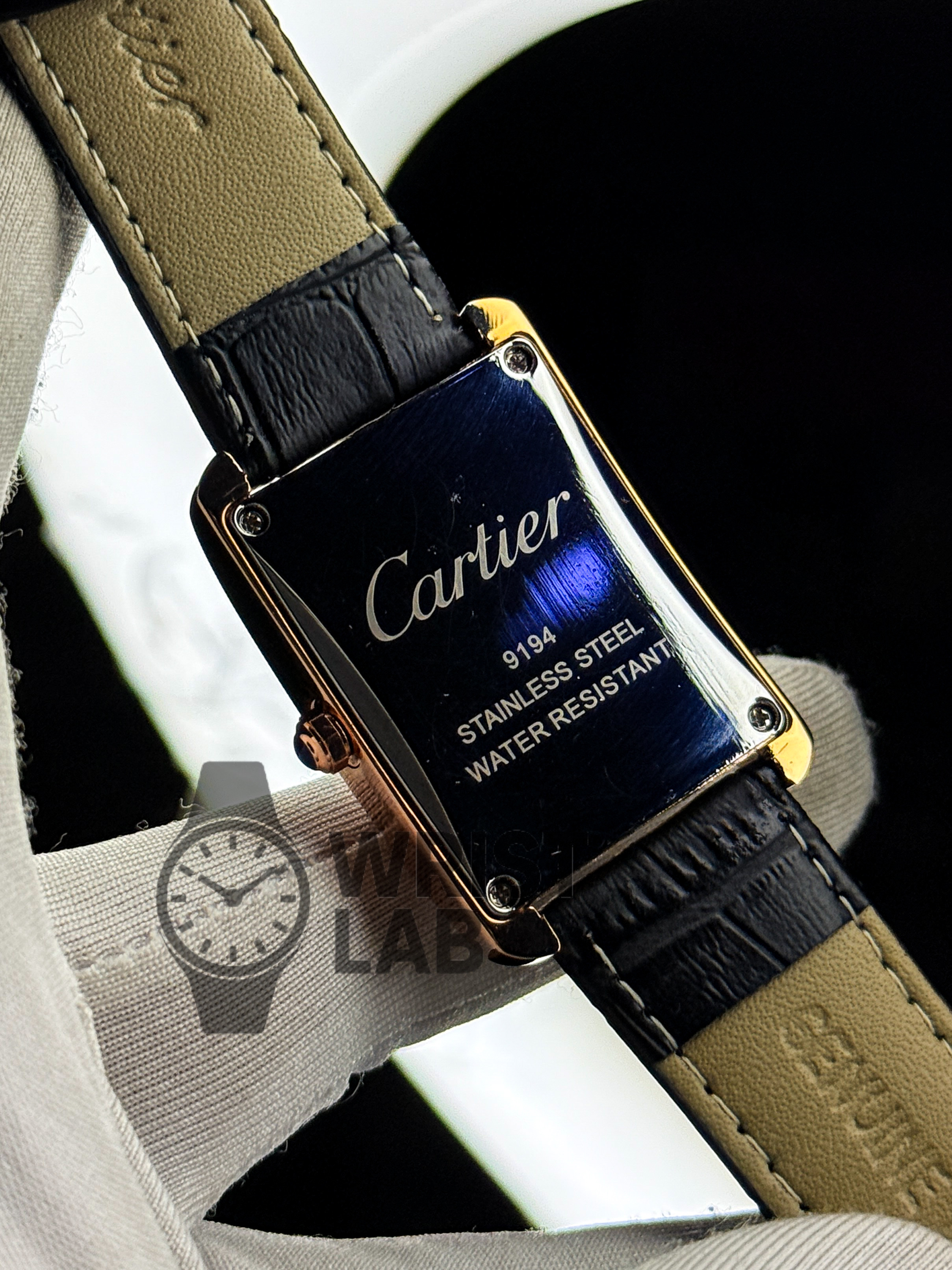CARTIER MONARCH CLASSIC RECTANGLE ROSE GOLD BLACK EDITION_img_3