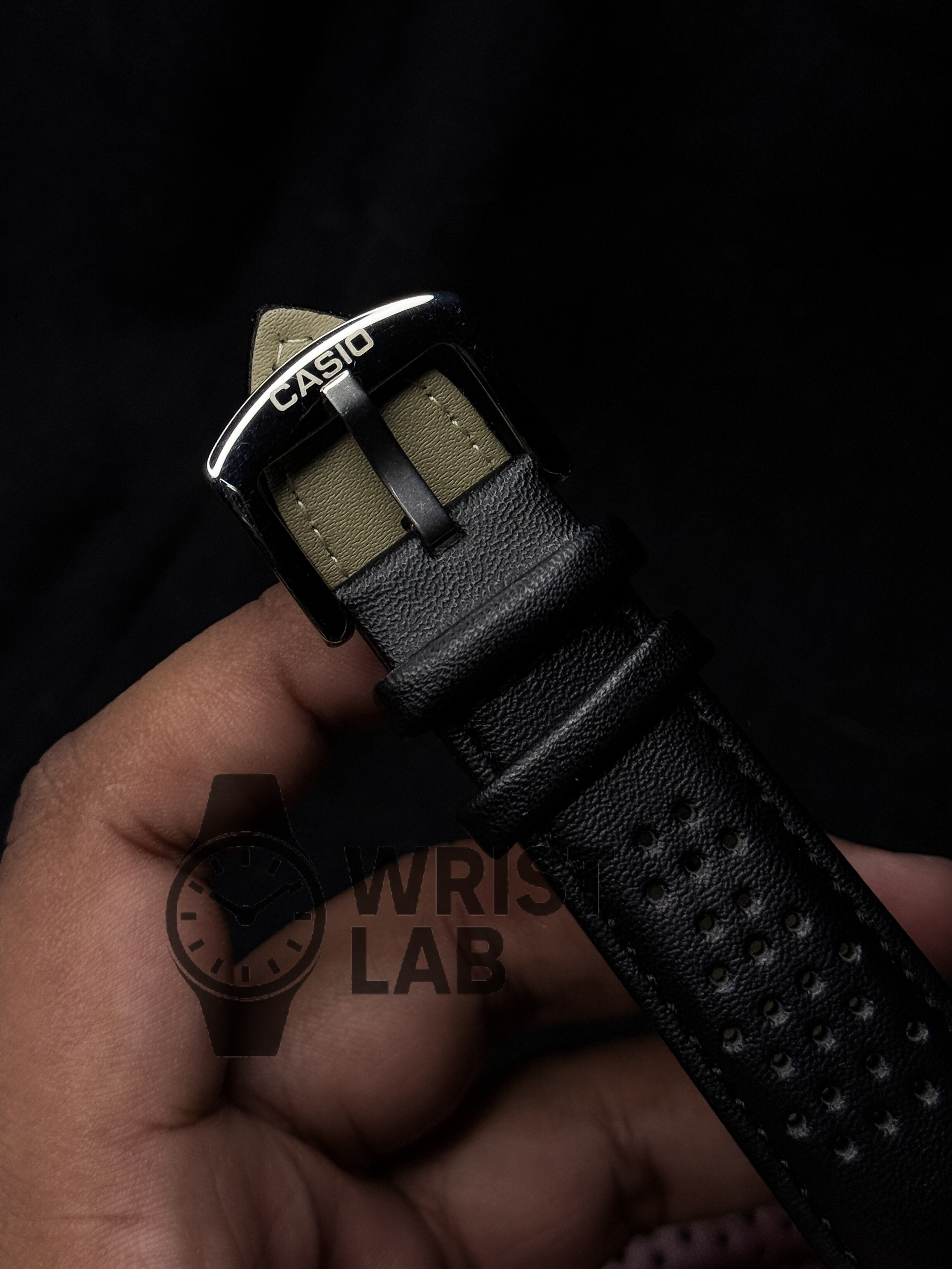 EDIFICE CLASSIC TRI-SUBDIAL BLACK DIAL BLACK BELT_img_5