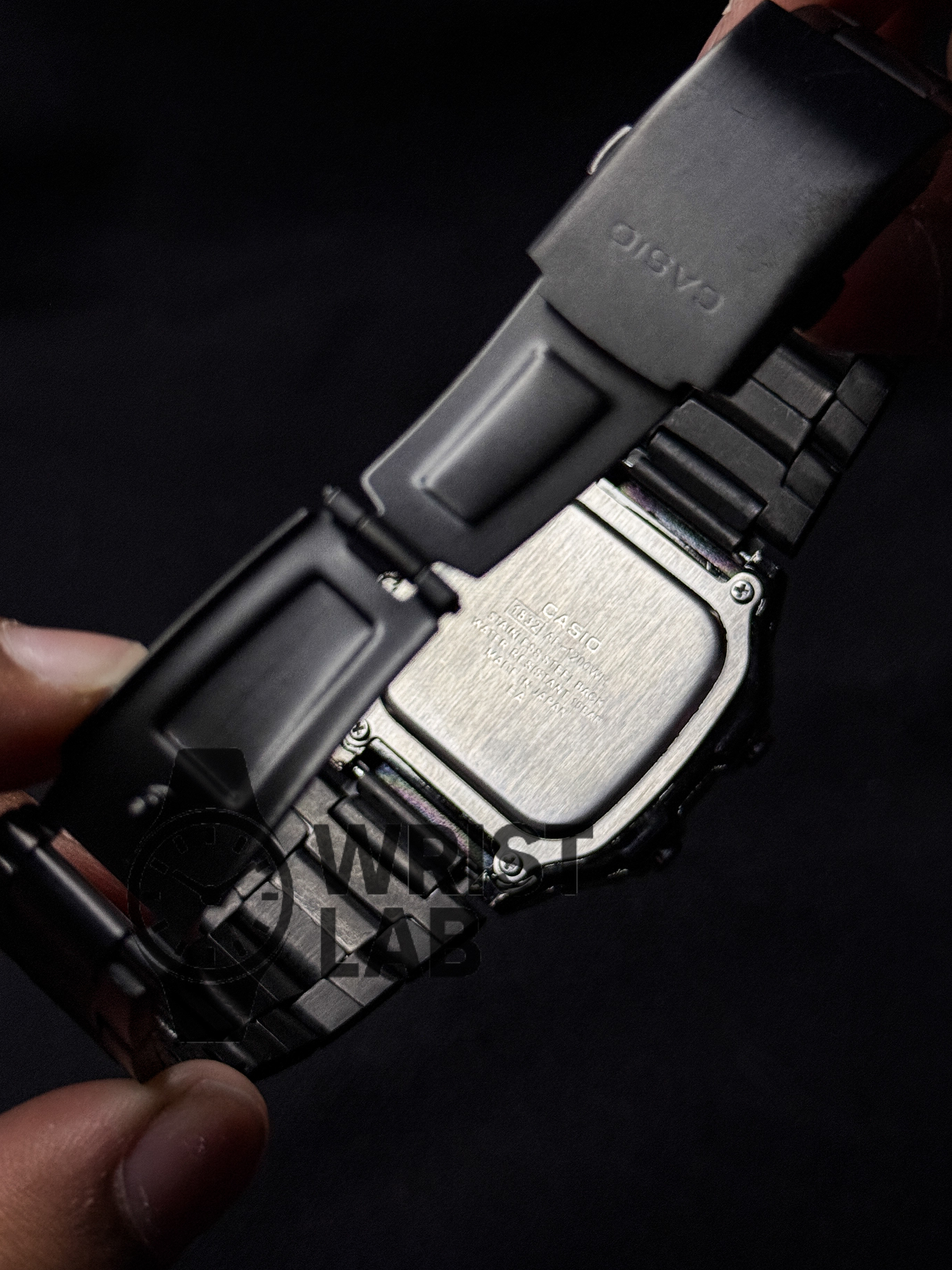 CASIO ROYALE STEEL BRACELET FULL BLACK_img_4