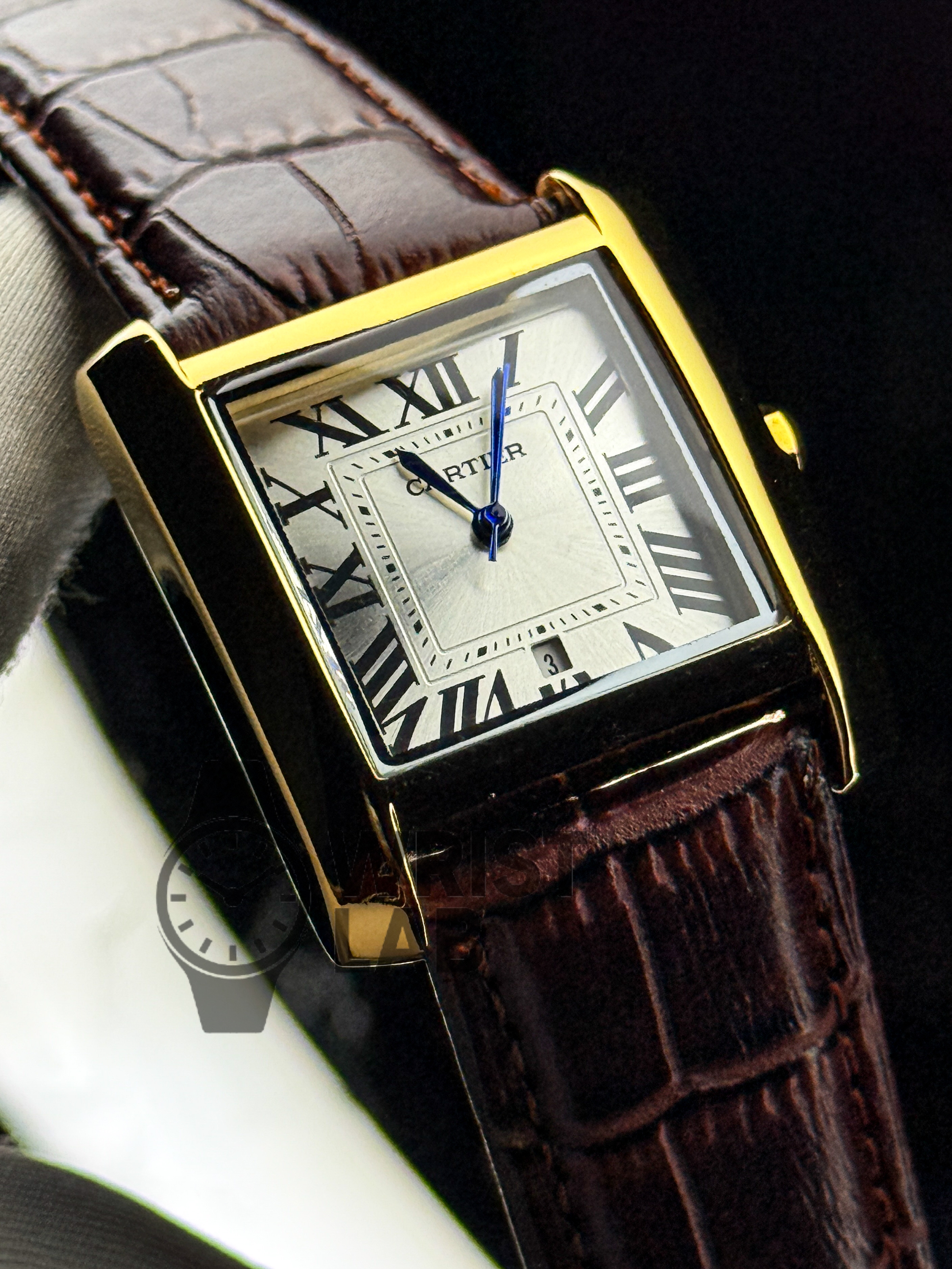 CARTIER MONARCH CLASSIC SQUARE GOLD BROWN EDITION_img_1